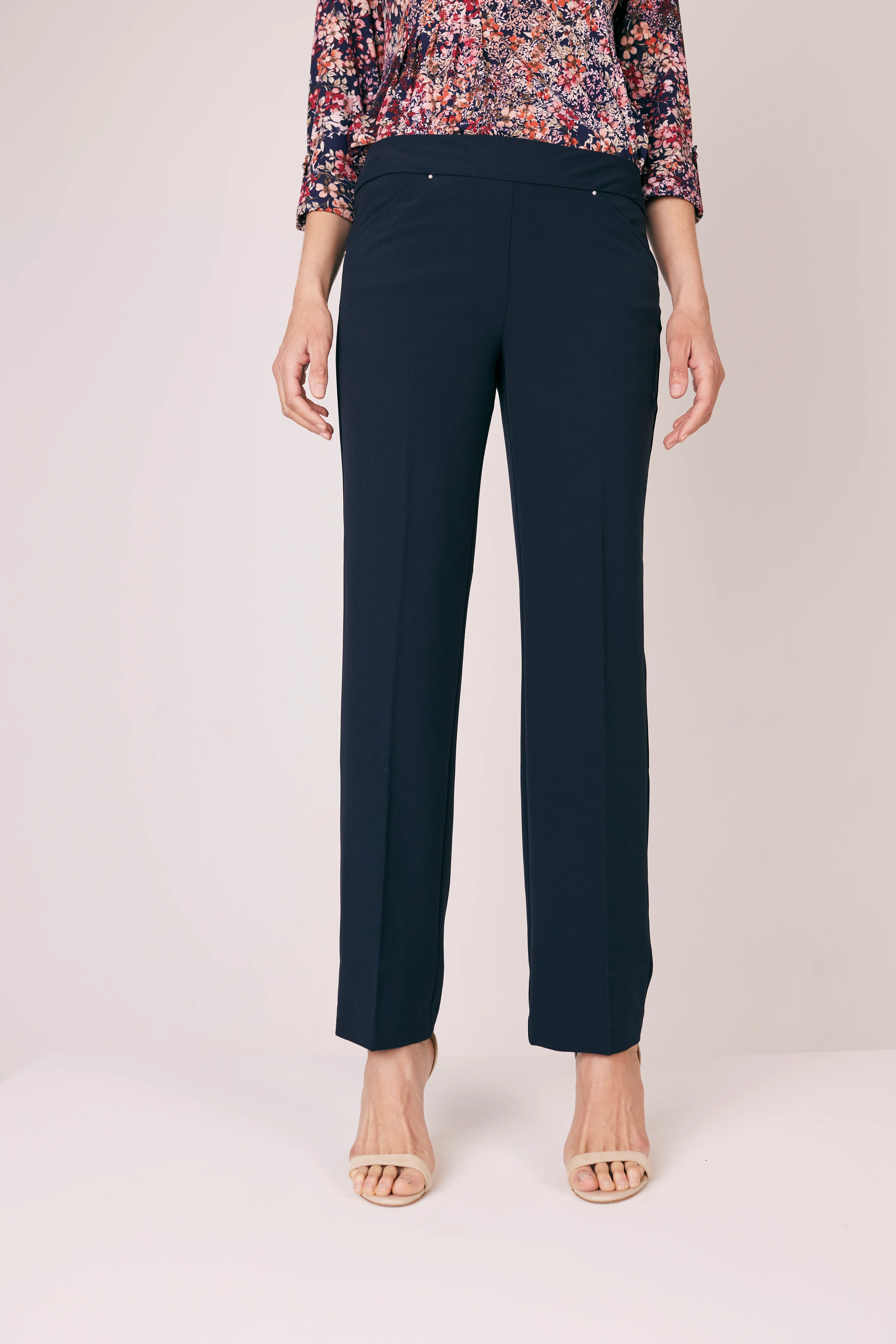 Roz & Ali™ Secret Agent Pull On Tummy Control Pants Straight Leg - Plus - Short Length - Image 20