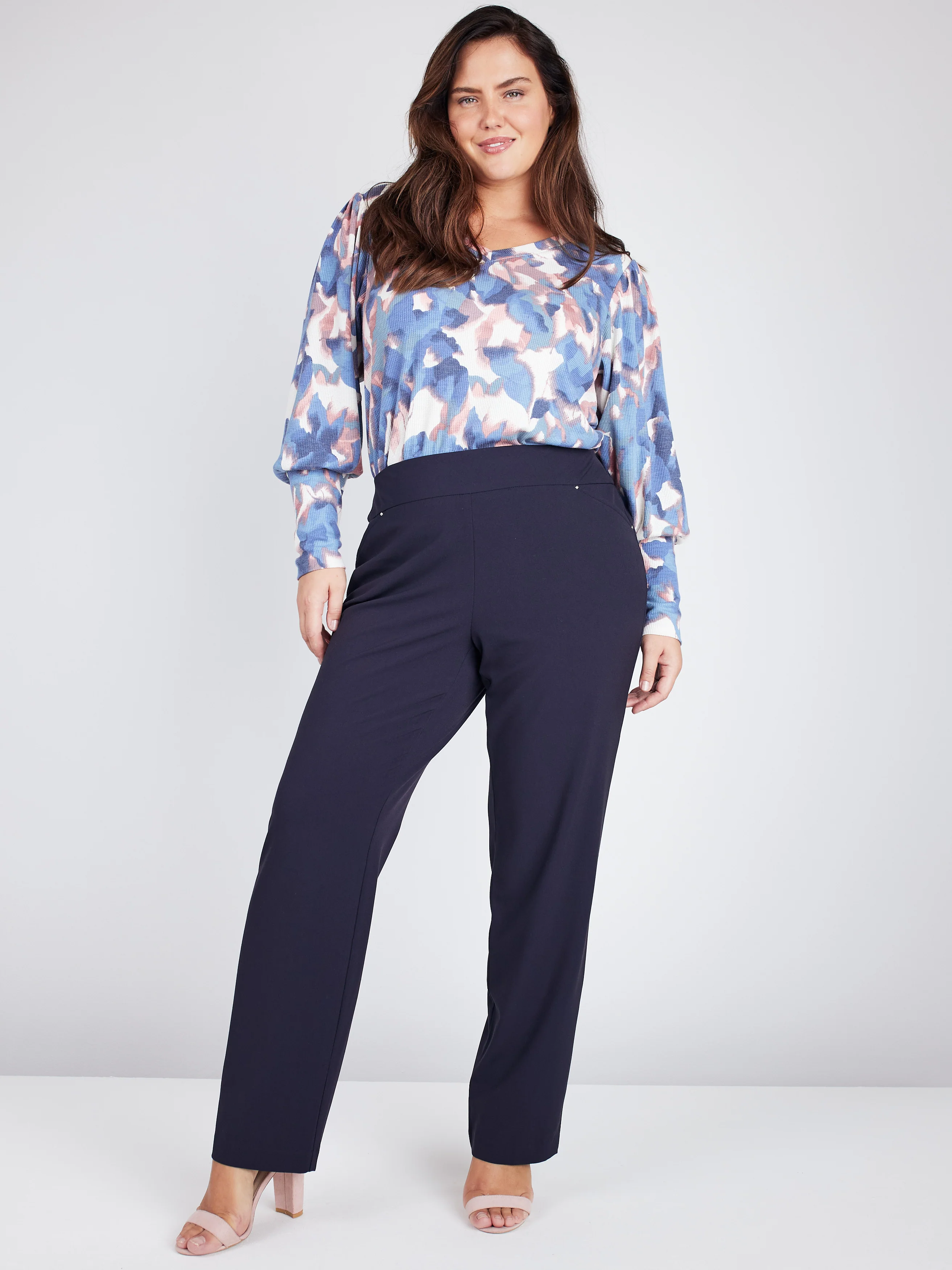Roz & Ali™ Secret Agent Pull On Tummy Control Pants Straight Leg - Plus - Image 13
