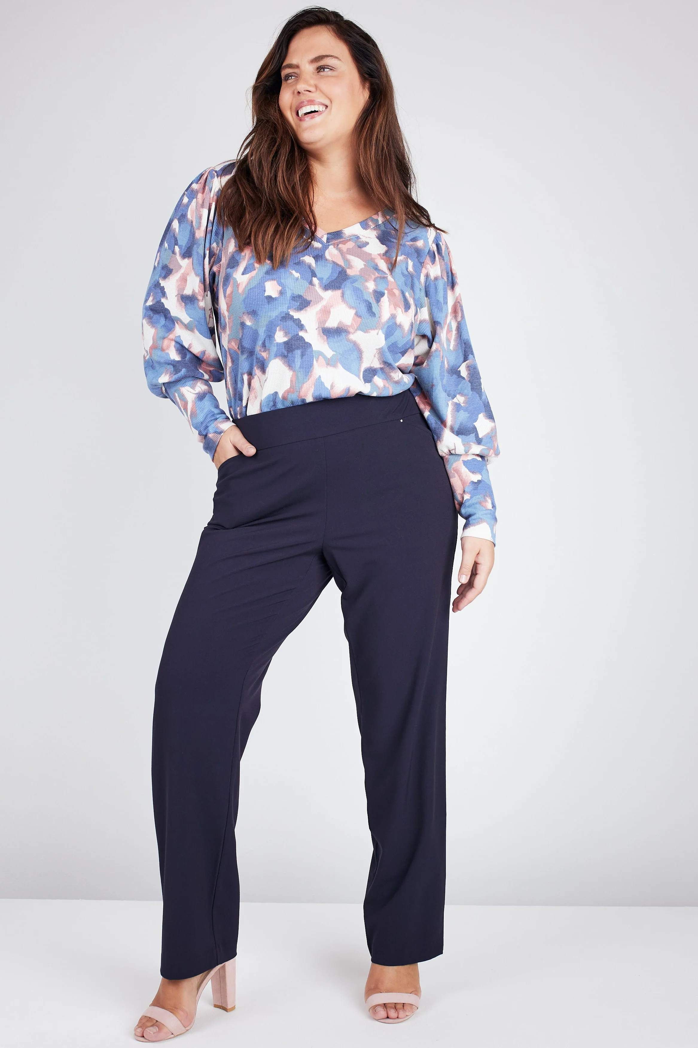 Roz & Ali™ Secret Agent Pull On Tummy Control Pants Straight Leg - Plus - Image 14