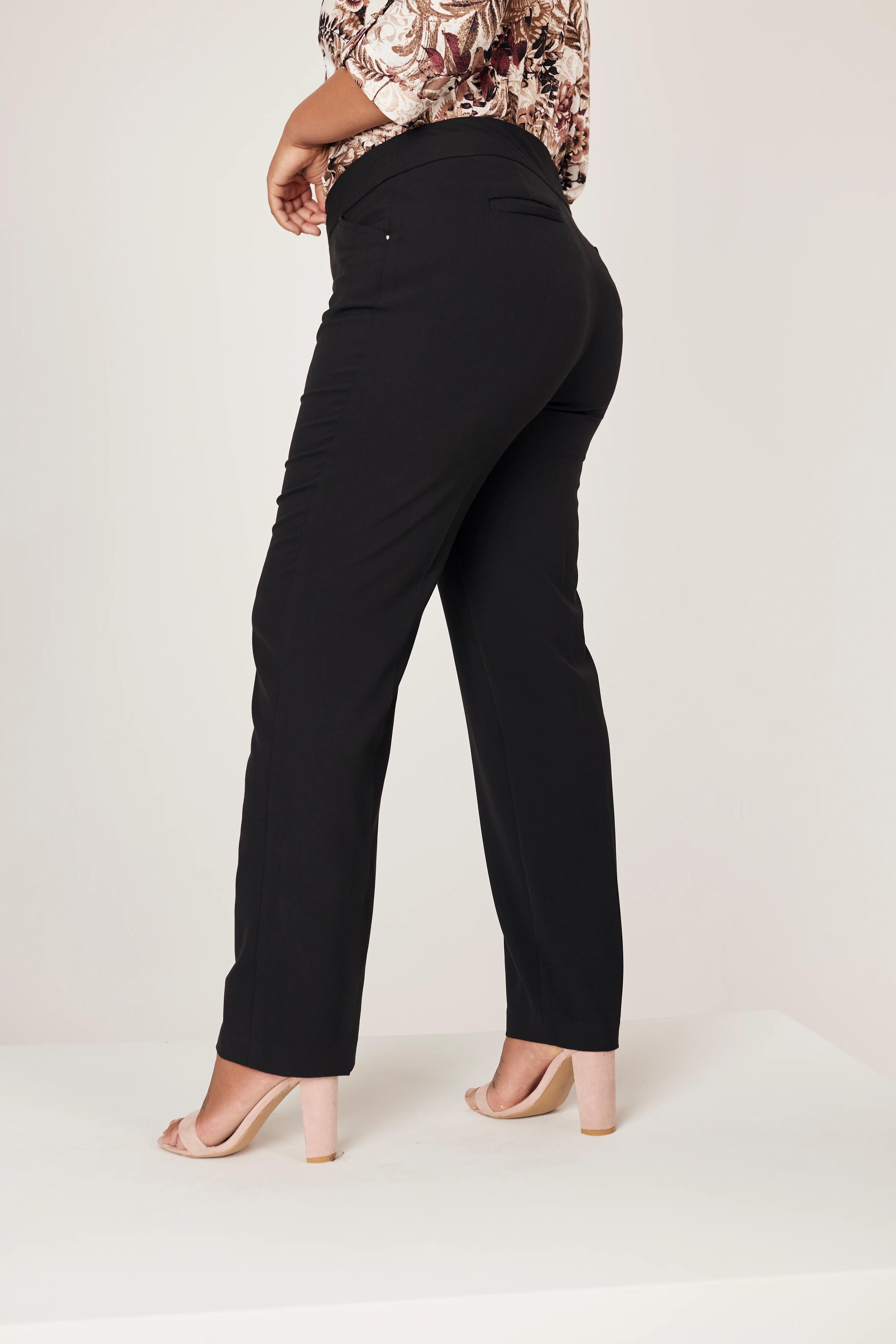 Roz & Ali™ Secret Agent Pull On Tummy Control Pants Straight Leg - Tall Length - Image 4