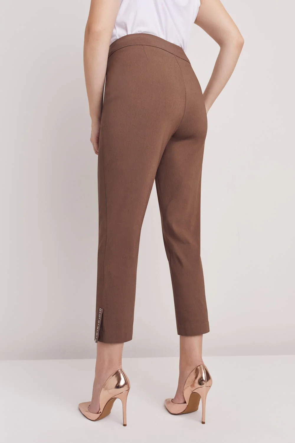 Roz & Ali™ Tummy Control Millennium Ankle Pant With Grommet Rivet Tape Trim - Plus - Image 12