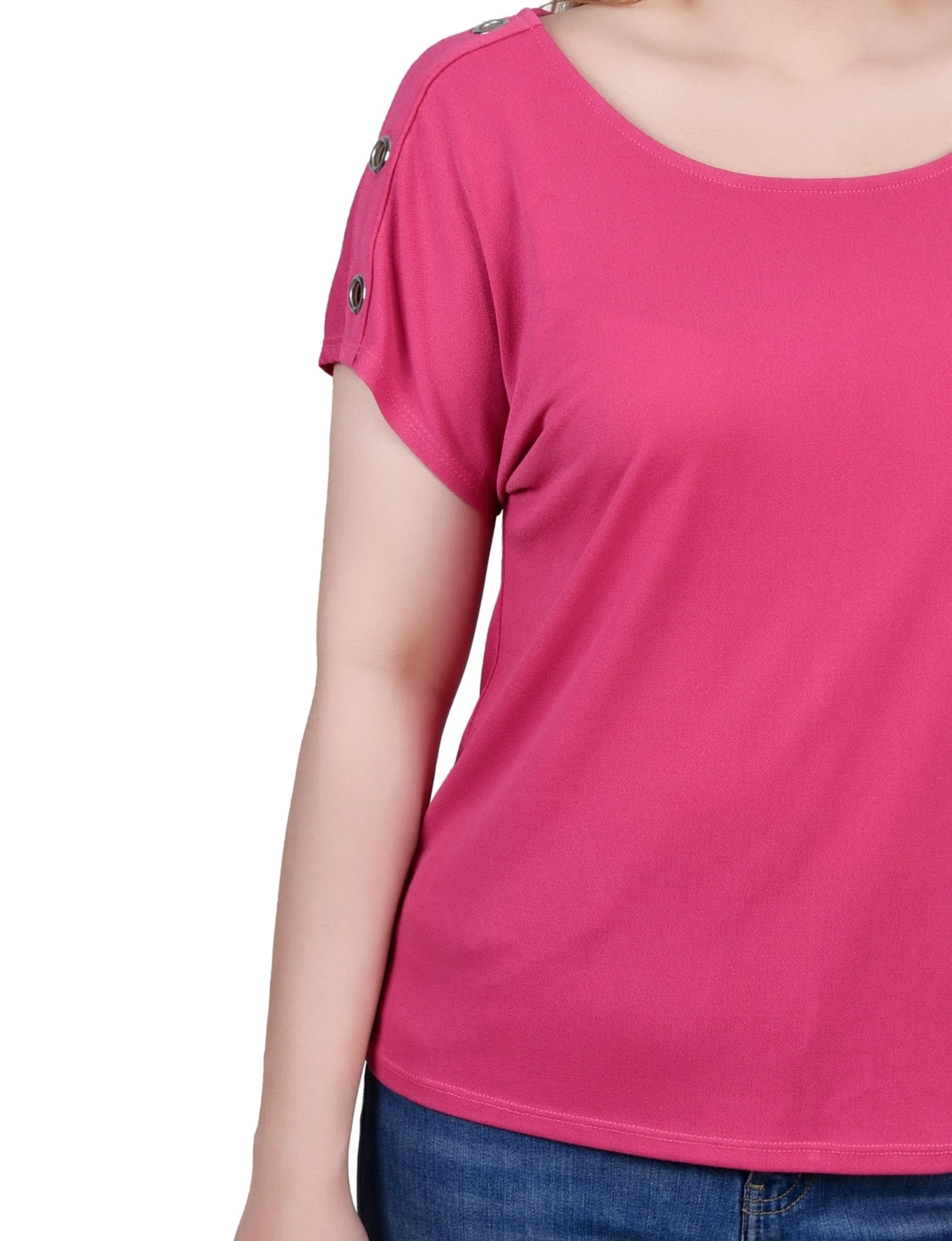 Short Sleeve Extended Sleeve Tunic Top - Image 8