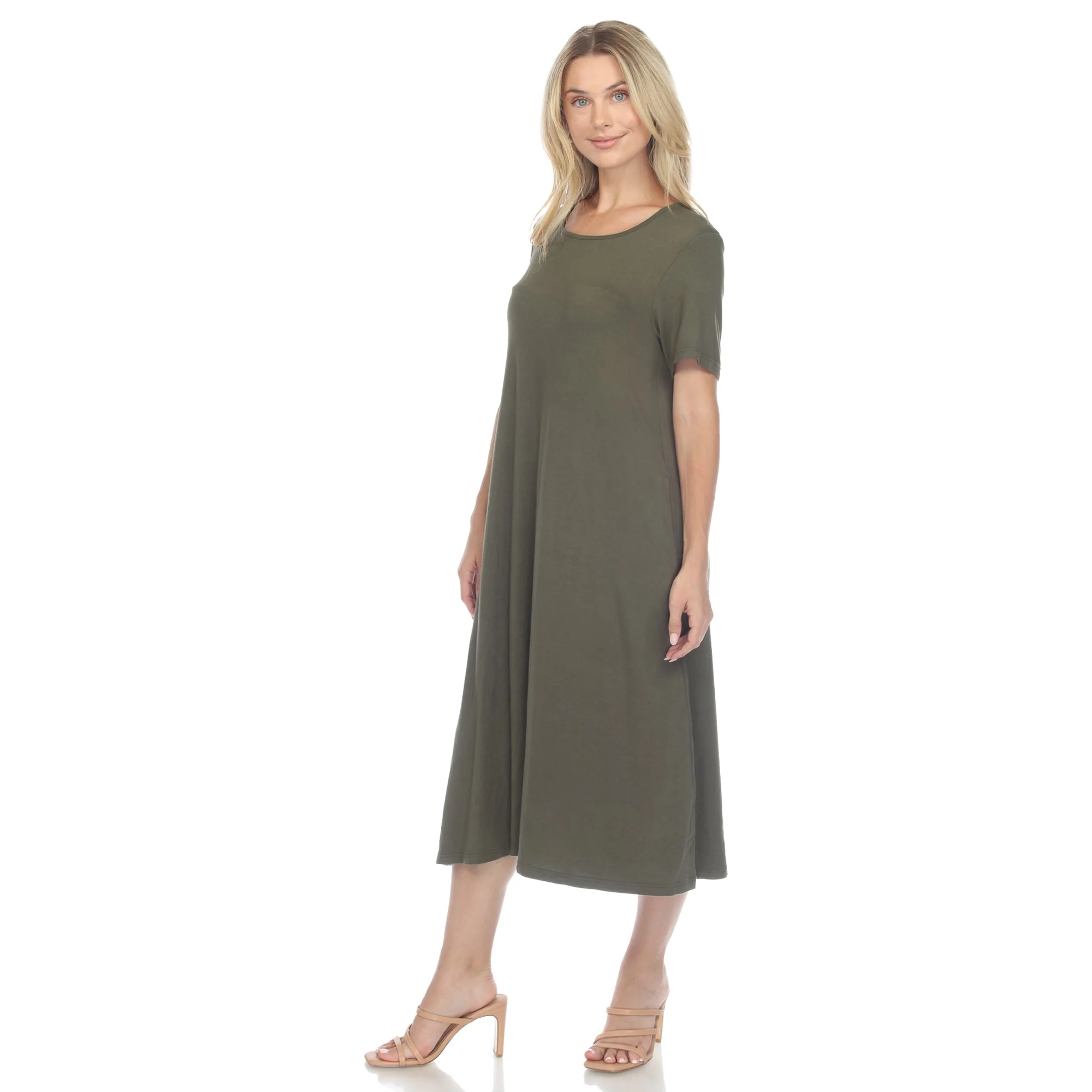 Short Sleeve Midi Dress - Image 30