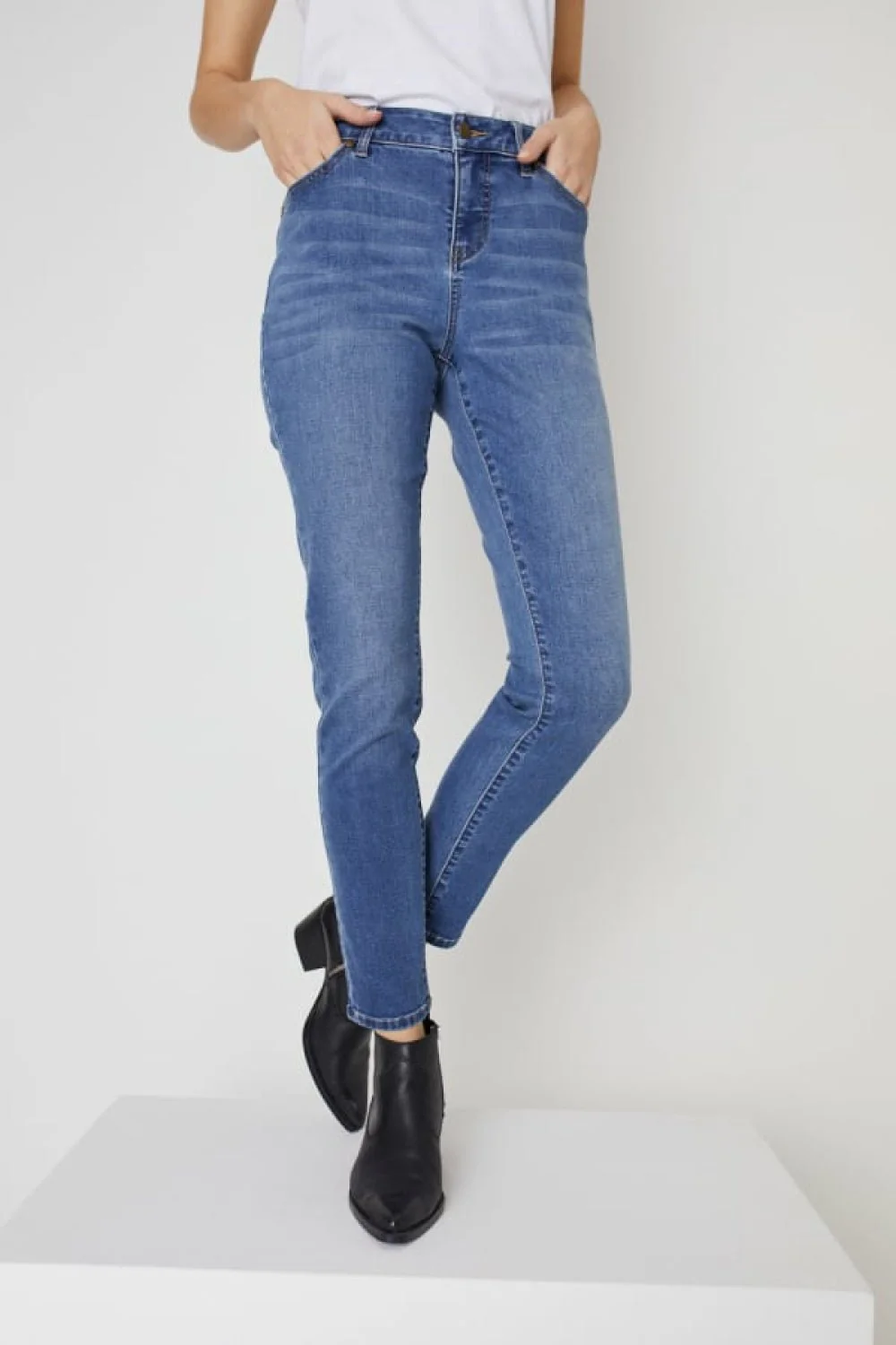 Westport Signature Skinny 5 Pocket Denim Jean - Image 21