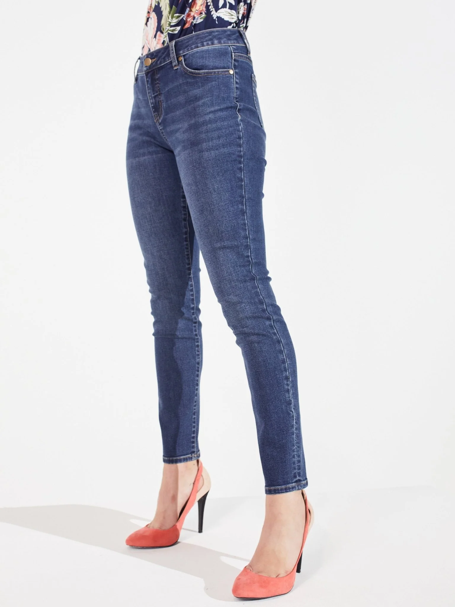 Westport Signature Skinny 5 Pocket Denim Jean - Image 4