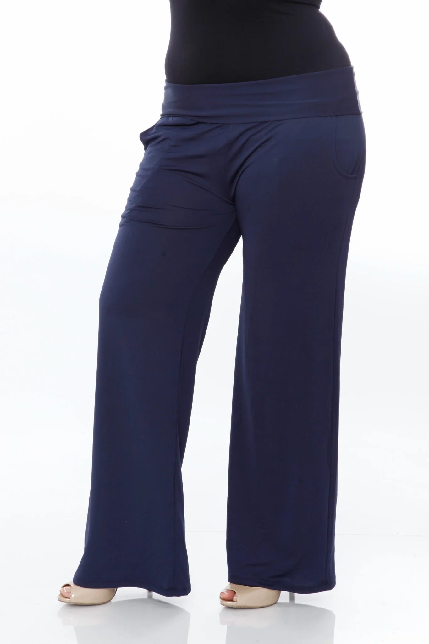 Solid Palazzo Pants - Plus - Image 11