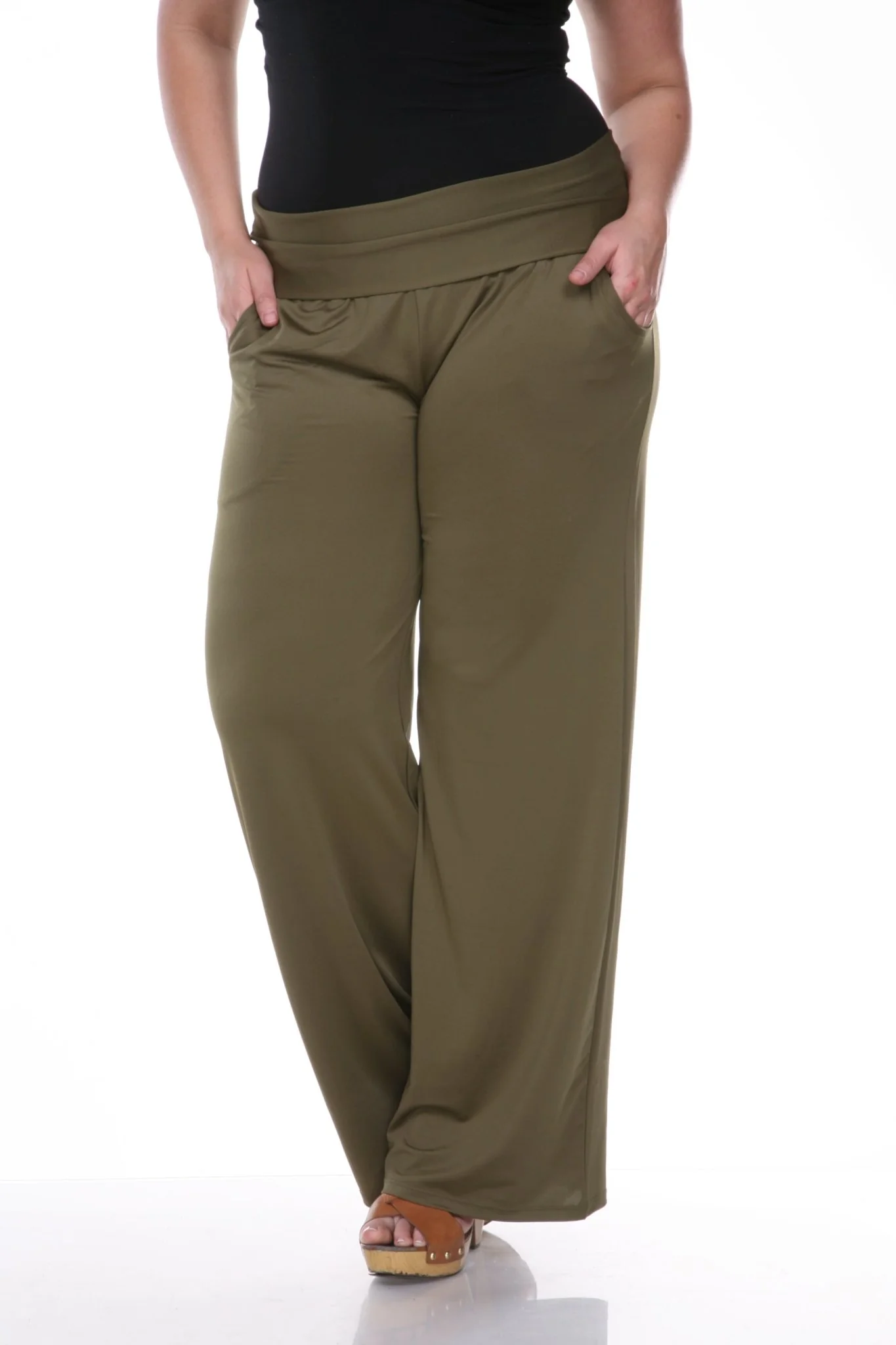 Solid Palazzo Pants - Plus - Image 14