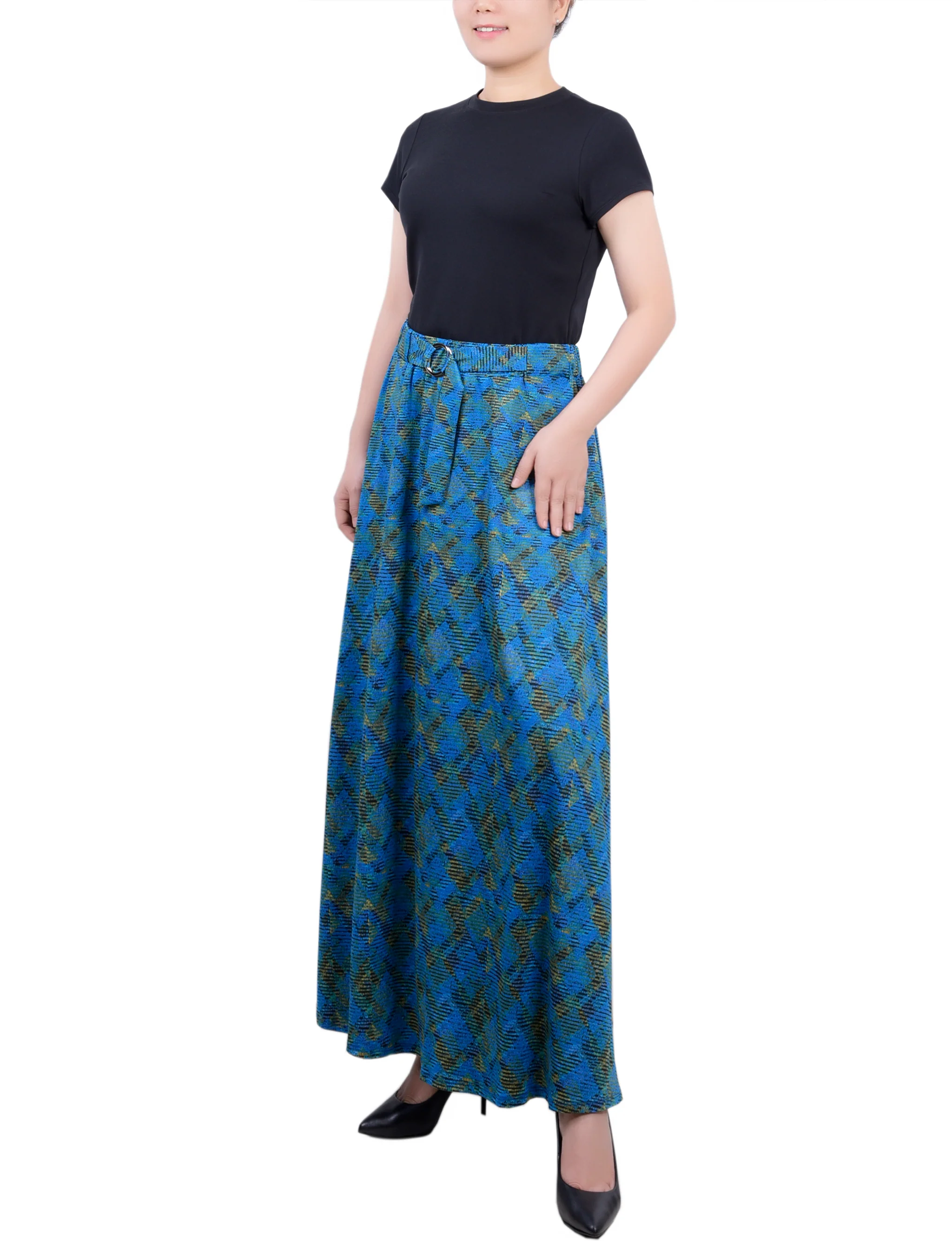 Surf Tictac Ring Detail Midi-Length Skirt - Petite - Image 2