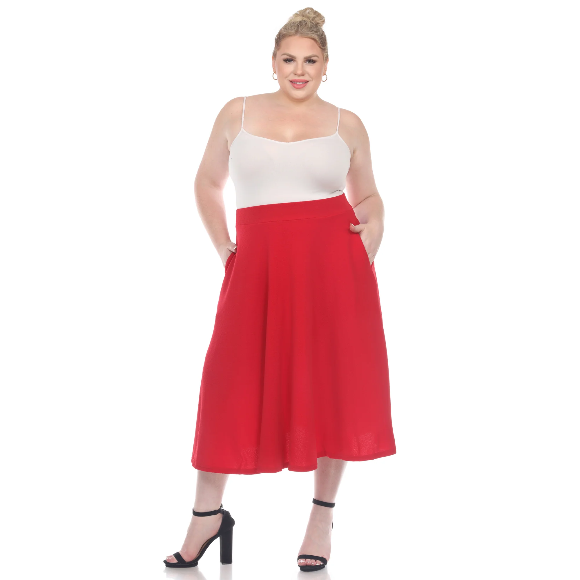 Tasmin Flare Midi Skirts - Plus - Image 4
