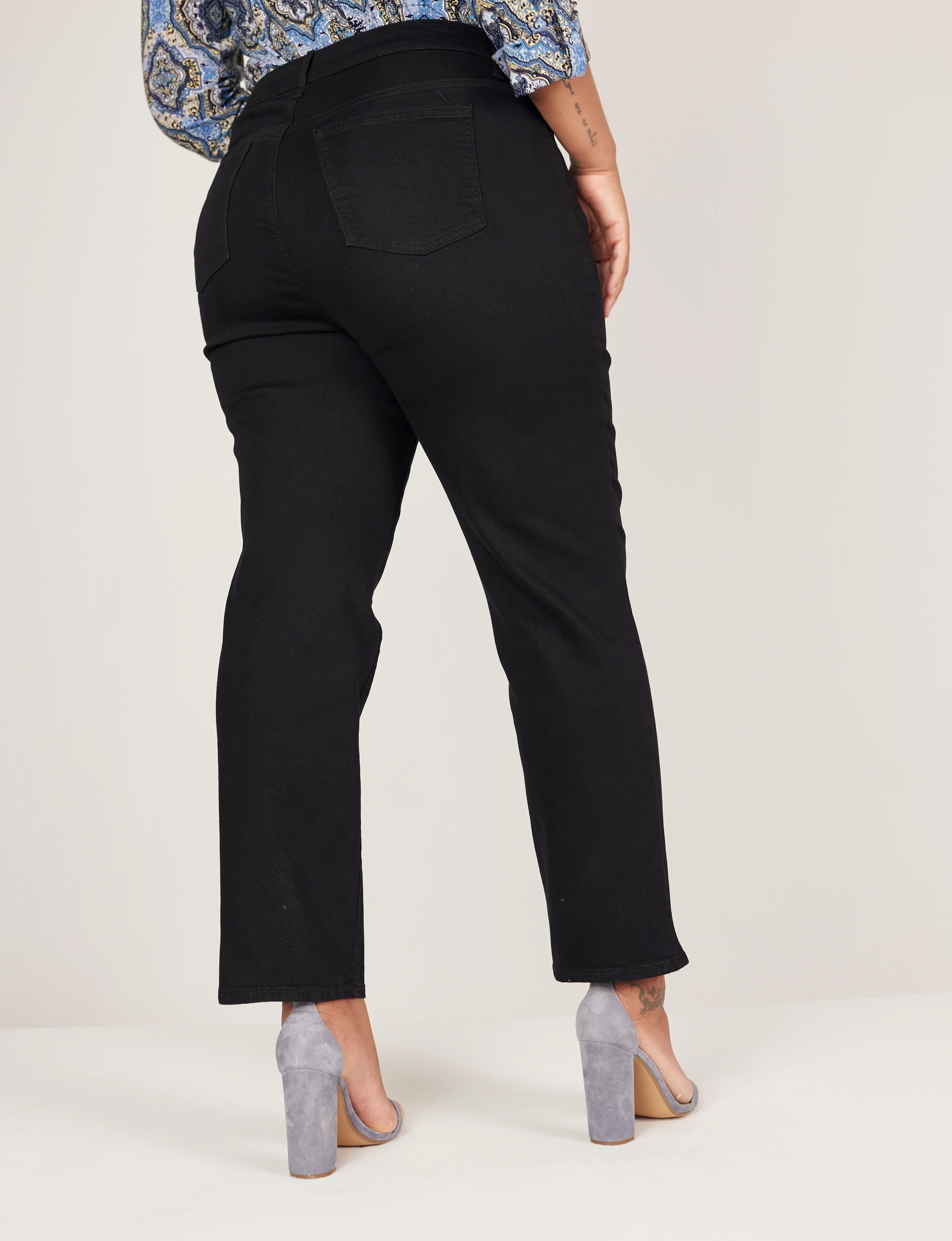 Westport Signature Black Straight Leg Jeans - Plus - Image 10