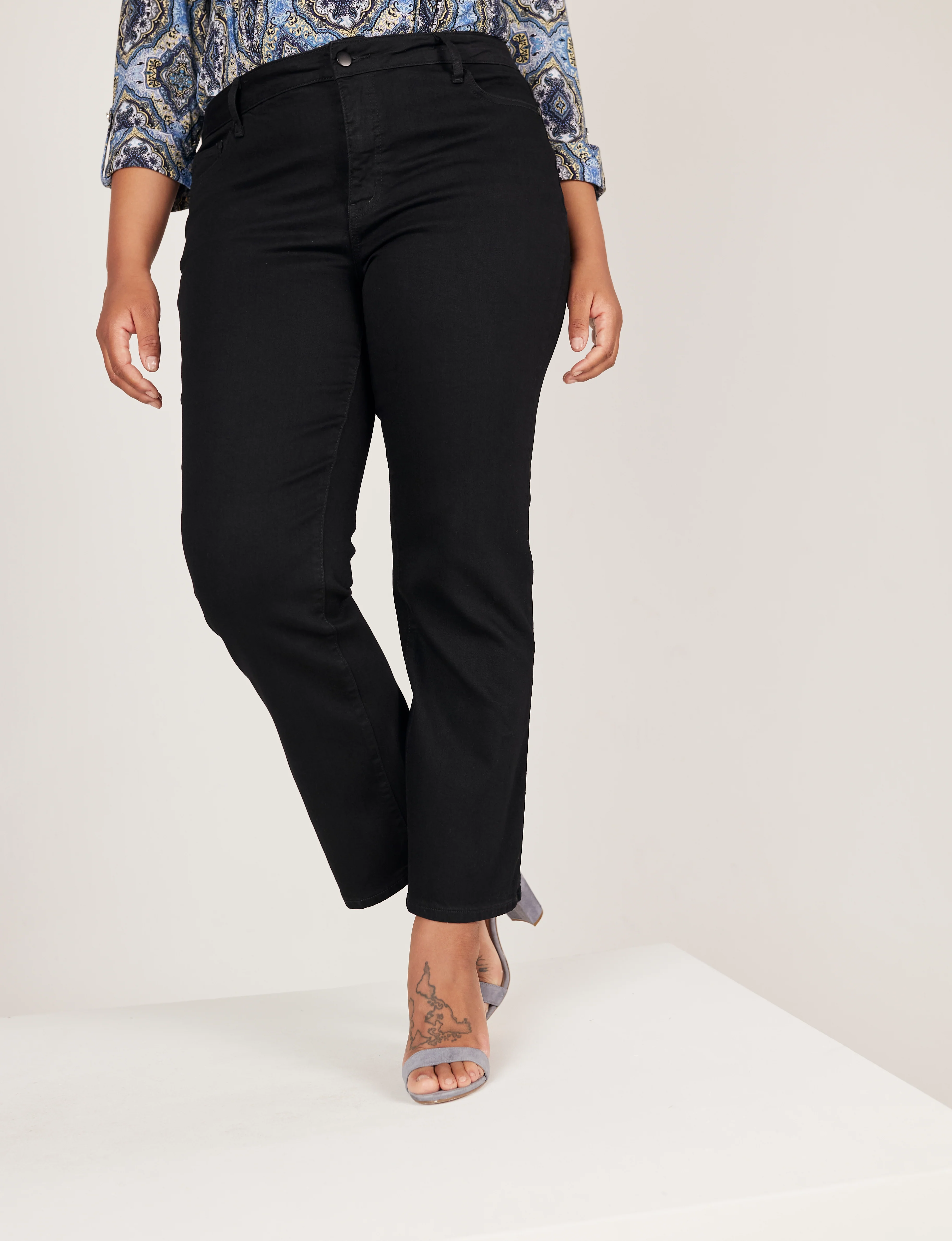 Westport Signature Black Straight Leg Jeans - Plus - Image 11