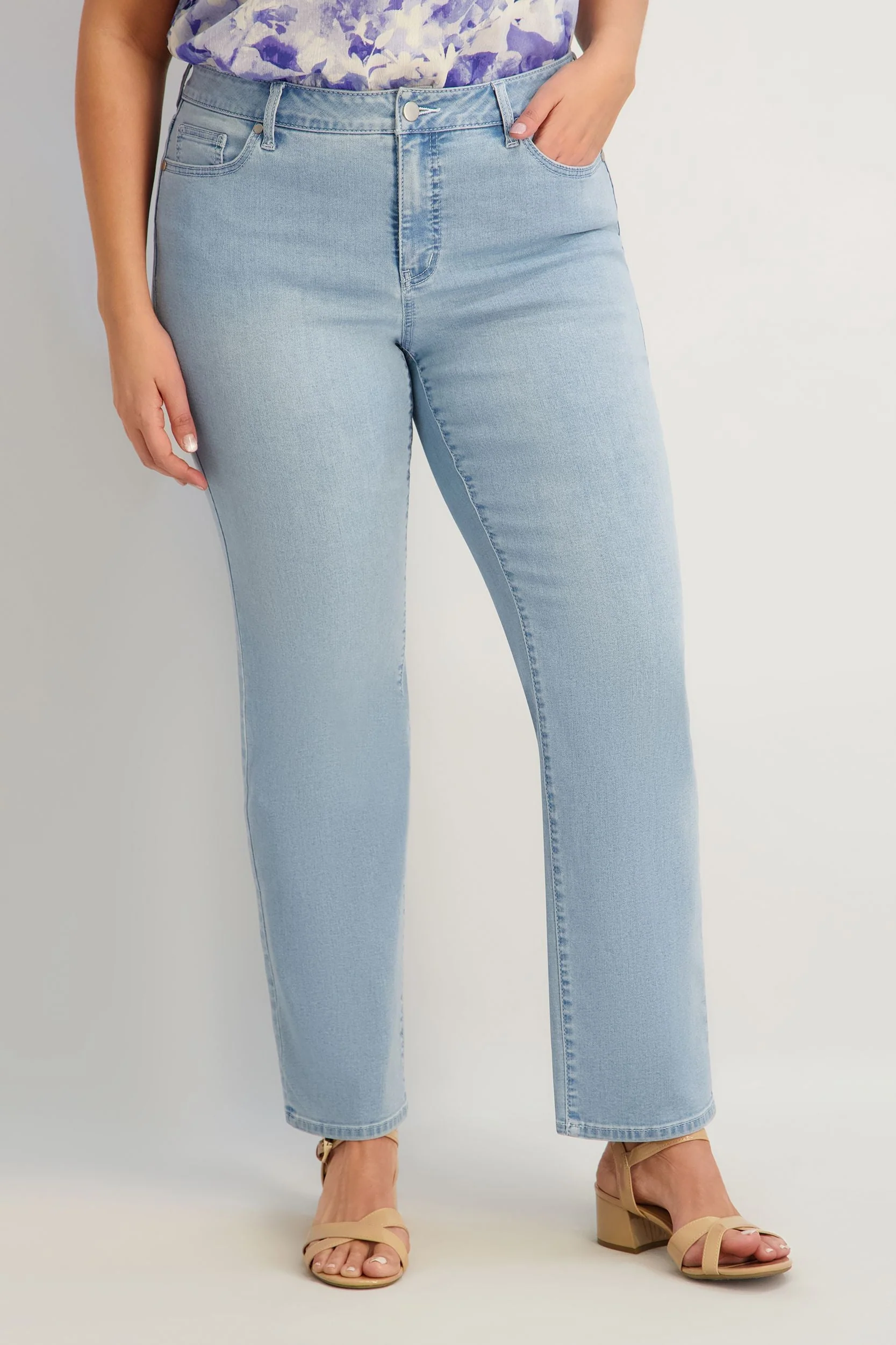 Westport Signature Straight Leg in Light Wash - Plus - Image 2