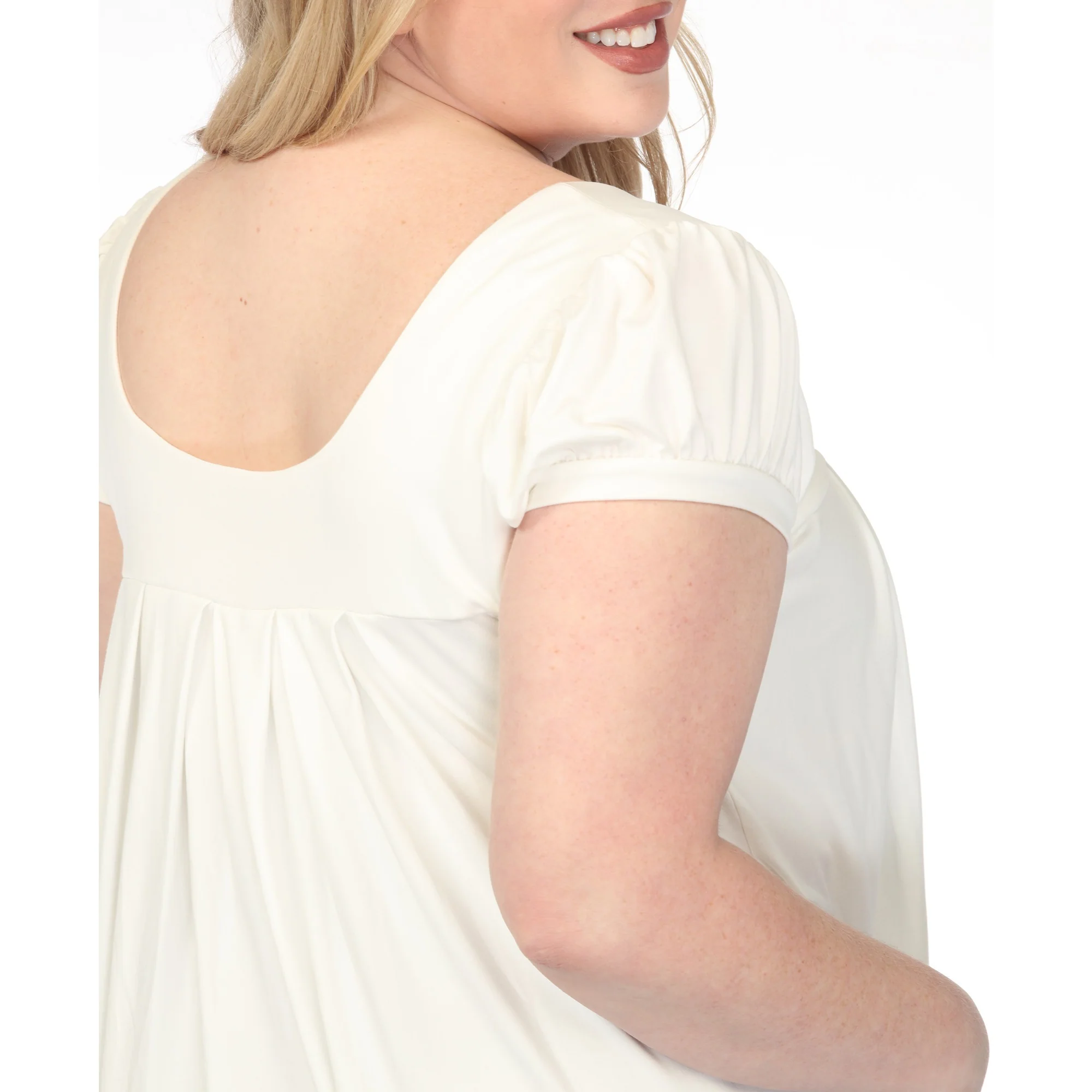Women's  Cap Sleeve Pleated Top - Image 14