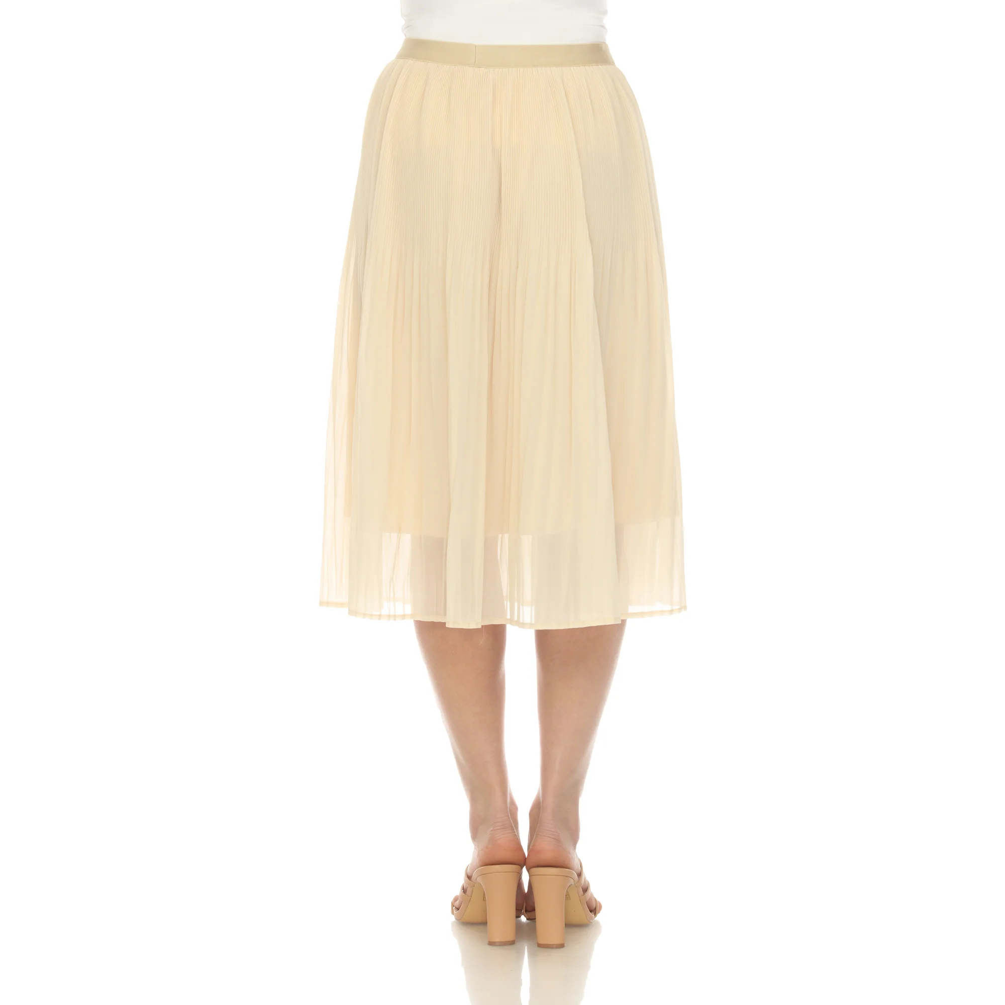 Women's Chiffon Pleated Midi Skirt - Image 18
