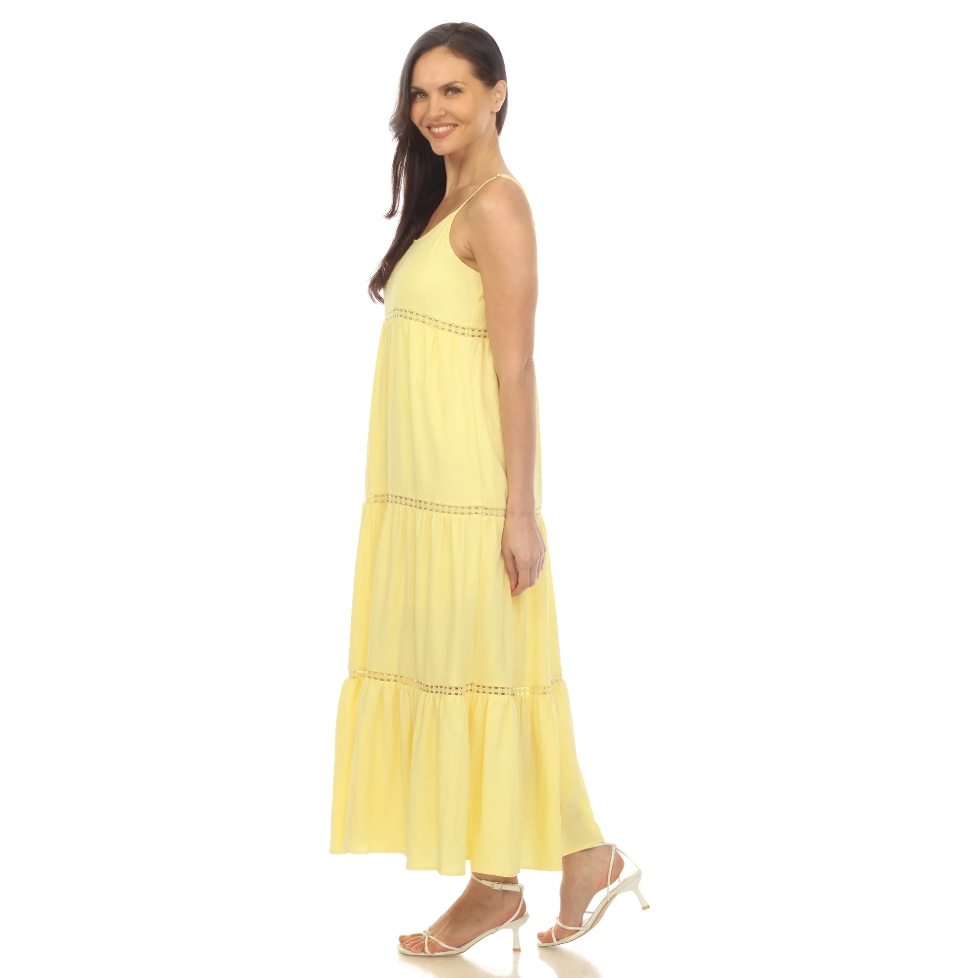 Women's Scoop Neck Tiered Maxi Dress - Image 32