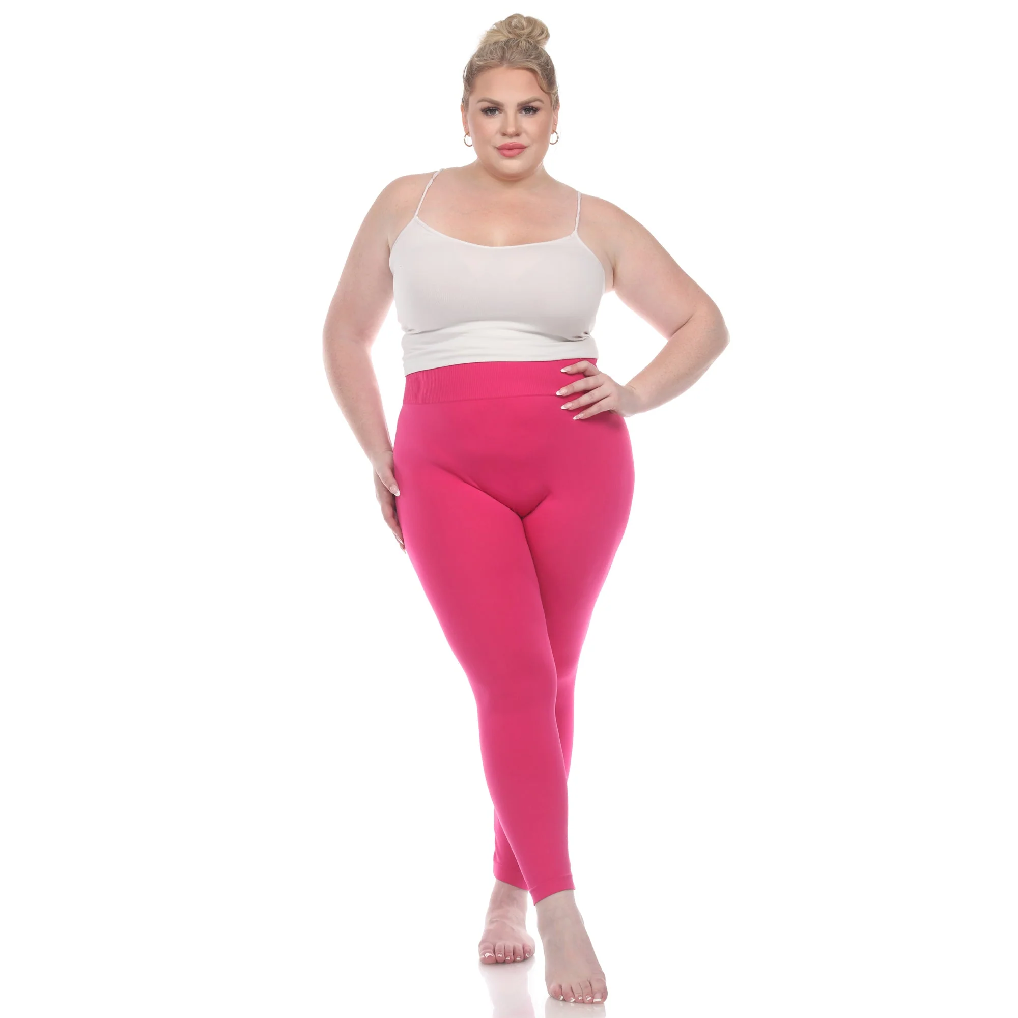 Women's Super-Stretch Solid Leggings - Plus - Image 20